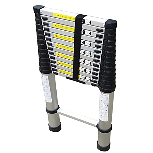 Tragbare Teleskop-Dachbodentreppe, Teleskopleiter aus Aluminiumlegierung, mehrere Größen, Tragfähigkeit 150 kg/330 lbs(2.6m/8.5ft) von ZBORAVPIX