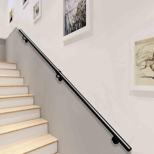 Treppe Handlauf Geländer Treppe Geländer, Handläufe for Treppen Sicherheits-Haltegriffe Schwarze Wandhalterung Mehrere Größen(3ft/90cm) von ZBORAVPIX