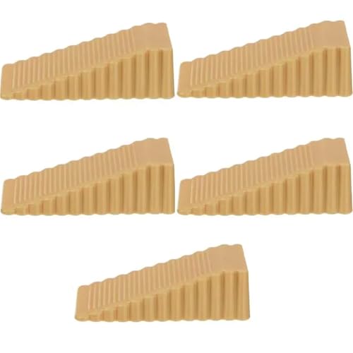 Türstopper-Keile, 1-5pc Reusable Shock Absorbent Home Office Anti-Ordner Hand Tür Stopper Anti-Kollision(Orange,1pcs) von ZBORAVPIX