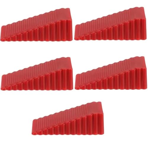 Türstopper-Keile, 1-5pc Reusable Shock Absorbent Home Office Anti-Ordner Hand Tür Stopper Anti-Kollision(Red,1pcs) von ZBORAVPIX