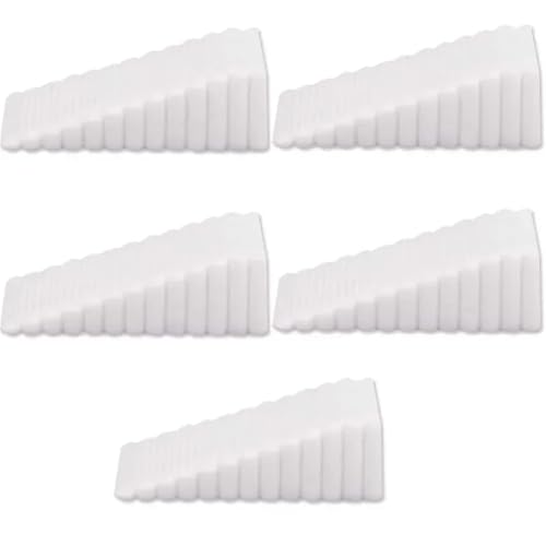 Türstopper-Keile, 1-5pc Reusable Shock Absorbent Home Office Anti-Ordner Hand Tür Stopper Anti-Kollision(White,5pcs) von ZBORAVPIX