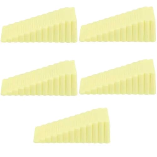 Türstopper-Keile, 1-5pc Reusable Shock Absorbent Home Office Anti-Ordner Hand Tür Stopper Anti-Kollision(Yellow,1pcs) von ZBORAVPIX