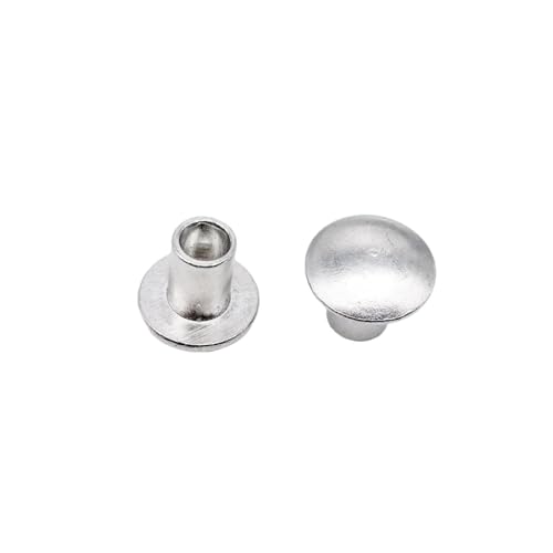 Vollniete, Vollnieten 170 Stück M2 M2.5 M3 M4 M5 M6 Aluminium Halbhohlnieten Silber Mehrere Größen(8MM-M3) von ZBORAVPIX