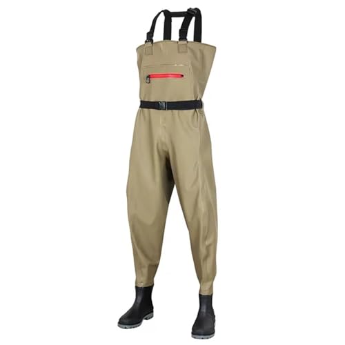 Wathosen zum Fischen, Hüftwathose mit Stiefeln, mehrfarbig, UK 5,5–9(Brown,6) von ZBORAVPIX