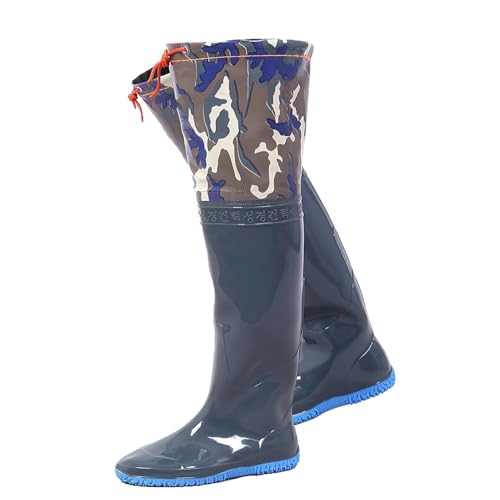 Wathosen zum Fischen, PVC wasserdichte Watstiefel Hüftwaders Angeln Jagd grün mehrere UK-Größen(6) von ZBORAVPIX