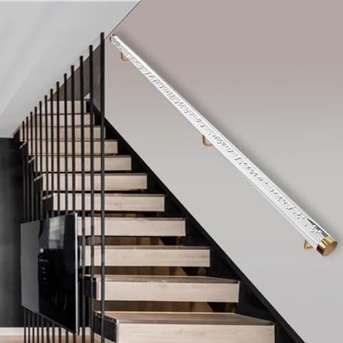 ZBORAVPIX Acryl-Handlauf für Treppen, klar Acryl-Handlauf for Treppen, transparent, mehrere Größen(220cm(7.2ft)) von ZBORAVPIX