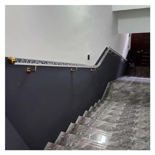 ZBORAVPIX Acryl-Handlauf für Treppen, klar Klarer Acryl-Handlauf for Treppen, Komplettset, mehrere Größen(0.8m(2.5ft)) von ZBORAVPIX