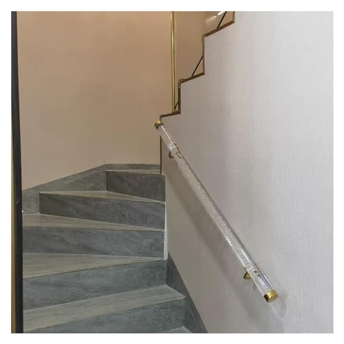 ZBORAVPIX Acryl-Handlauf für Treppen, klar Wandhalterung for Handläufe aus Acryl, mehrere Größen(2.5m(8.2ft)) von ZBORAVPIX