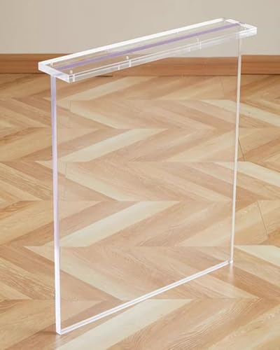 ZBORAVPIX Acryl-Tischbeine， klar Clear Acrylic Table Legs Multiple Sizes Transparent(WxH 70x90cm (27 1/2x35 3/8")) von ZBORAVPIX