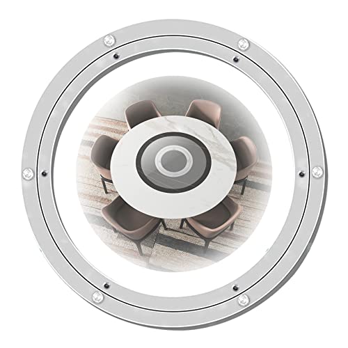 ZBORAVPIX Drehtisch Lager Basis, Aluminiumlegierung-Drehtellerlager Lazy Susan Silber Mehrere Größen(1000 Mm) von ZBORAVPIX