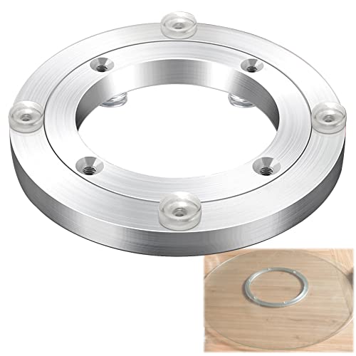 ZBORAVPIX Drehtisch Lager Basis, Lazy Susan Drehteller Drehlager Silber Mehrere Größen 12-100 cm(20 cm) von ZBORAVPIX