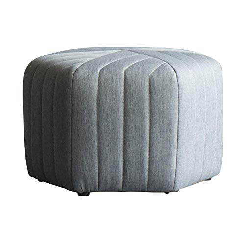 ZBORAVPIX Fußhocker Sitzsack Pouffe Chair， Cube Gepolsterter runder Fußhocker Fußhocker Puff Sitz Schuhbank Hocker(B,45x45x30cm(18x18x12inch)) von ZBORAVPIX