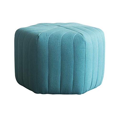 ZBORAVPIX Fußhocker Sitzsack Pouffe Chair， Cube Gepolsterter runder Fußhocker Fußhocker Puff Sitz Schuhbank Hocker(C,45x45x30cm(18x18x12inch)) von ZBORAVPIX