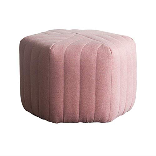 ZBORAVPIX Fußhocker Sitzsack Pouffe Chair， Cube Gepolsterter runder Fußhocker Fußhocker Puff Sitz Schuhbank Hocker(D,35x35x38cm(14x14x15inch)) von ZBORAVPIX