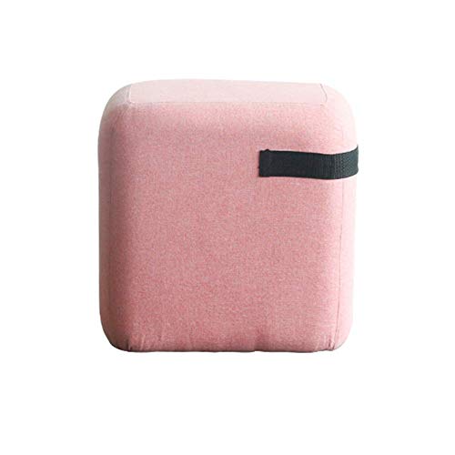 ZBORAVPIX Fußhocker Sitzsack Pouffe Chair， Cube Gepolsterter runder Fußhocker Fußhocker Puff Sitz Schuhbank Hocker(G,35x35x38cm(14x14x15inch)) von ZBORAVPIX