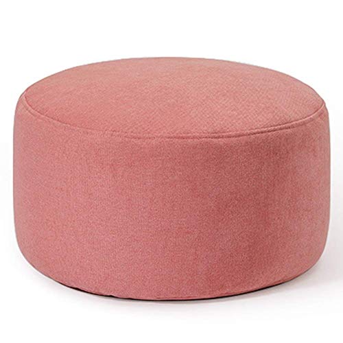 ZBORAVPIX Fußhocker Sitzsack Pouffe Chair， Fußhocker Stoff Sofa Hocker Wechseln Seine Schuhe Hocker Home Wohnzimmer Hocker Fußhocker(Fruit Pink Suede) von ZBORAVPIX