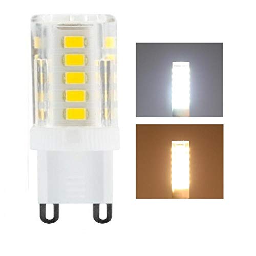 ZBORAVPIX Halogen-Glühbirnen, G4 G9 E14 LED-Lampe 3W 4W 5W 7W AC 220V(G9-3w,Cold White) von ZBORAVPIX
