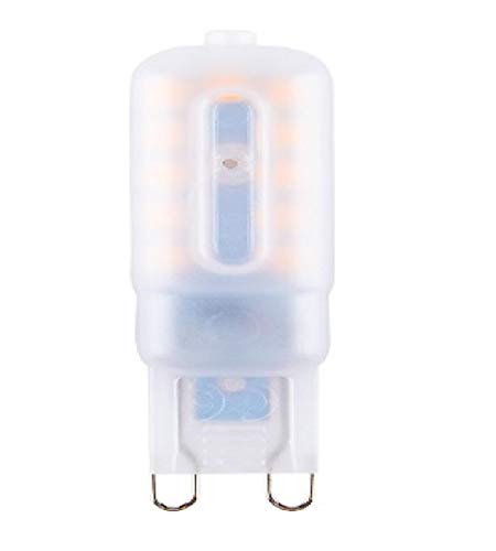 ZBORAVPIX Halogen-Glühbirnen, LED-Lampe G9 G4 220V dimmbar 3W 5W Kerze Kronleuchter ersetzen Halogenlampe(G9 22leds 220v (Not Dimmable),Milky) von ZBORAVPIX