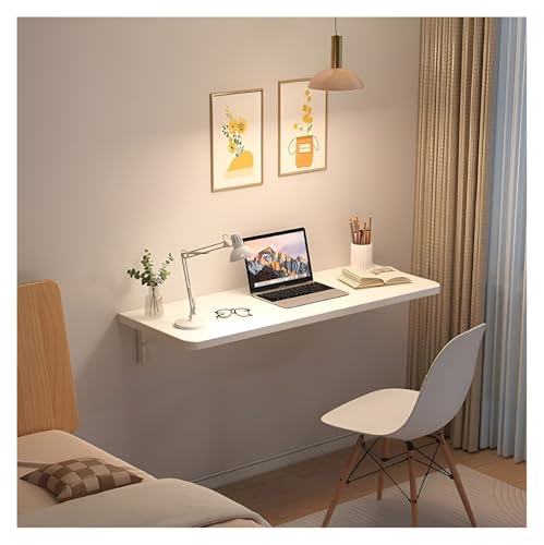 ZBORAVPIX Klappbarer Hängetisch an der Wand, for kleine Räume. Platzsparender Wandschreibtisch for Waschküche, Home Office, Garage, Keller, Küche(White,120 * 24cm) von ZBORAVPIX