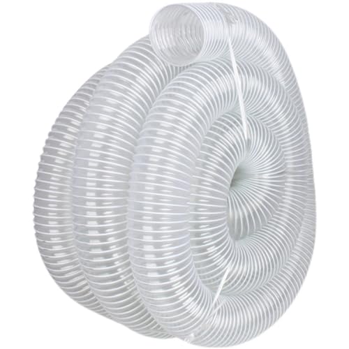 ZBORAVPIX PVC-Rohr Stahldraht-verstärkter Schlauch, Flexibler Gummi PVC Transparenter Gummischlauch Stahldrahtschlauch Durchmesser 80mm 100mm 150mm(Diameter150mm 1meter) von ZBORAVPIX