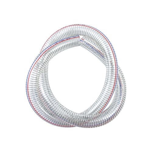 ZBORAVPIX PVC-Rohr Stahldraht-verstärkter Schlauch, Innendurchmesser 10 mm, 13 mm, 16 mm, 19 mm, 22 mm, 25 mm bis 75 mm, Außendurchmesser 15–83 mm, Sanitär-Bewässerungsschlauch, 1 m(32x39mm) von ZBORAVPIX