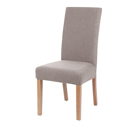 ZBORAVPIX Schutzhüllen für Esszimmerstühle， Polar Fleece Stuhlbezug Stretch Universalgröße Stuhlsitzbezüge mit Rückenlehne for Hochzeits-Esszimmerstühle for die Küche(Spandexkhaki) von ZBORAVPIX