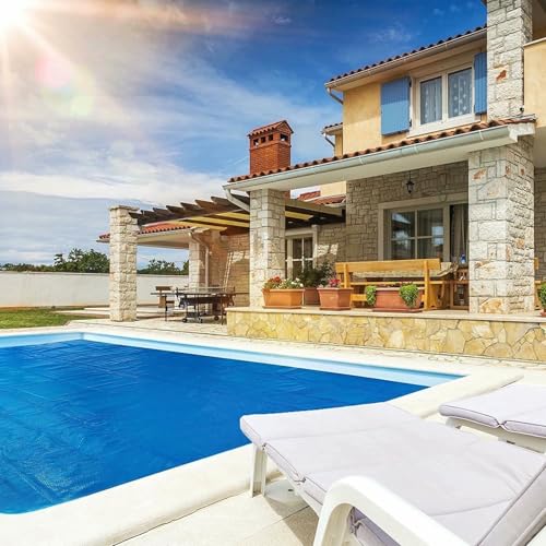 ZBORAVPIX Schwimmbadabdeckung， Poolabdeckung Whirlpool Spa Decke Blau Mehrere Größen(2mx2m(6ftx6ft)) von ZBORAVPIX