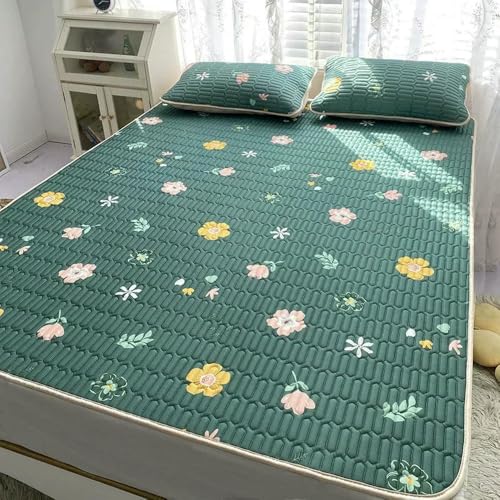 ZBORAVPIX Sommer-Schlafmatte Bett, Latexmatten- und Kissenbezug-Set zur Kühlung, mehrere Größen(1,90x200cm 2 pcs Set) von ZBORAVPIX