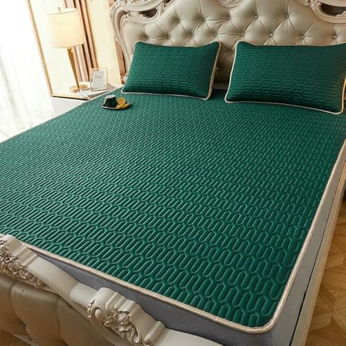 ZBORAVPIX Sommer-Schlafmatte Bett, Latexmatten- und Kissenbezug-Set zur Kühlung, mehrere Größen(14,90x200cm 2 pcs Set) von ZBORAVPIX