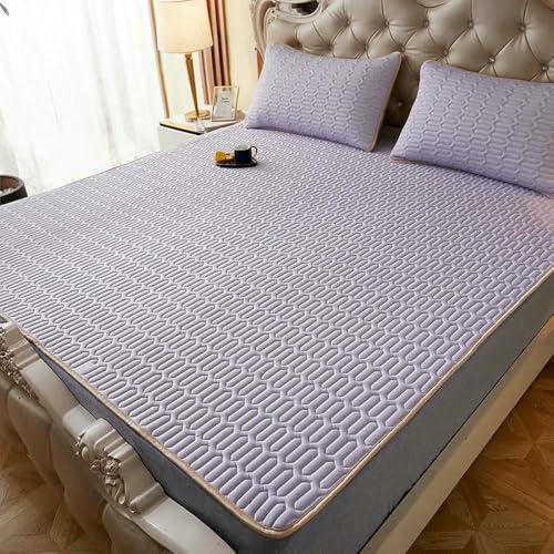 ZBORAVPIX Sommer-Schlafmatte Bett, Latexmatten- und Kissenbezug-Set zur Kühlung, mehrere Größen(16,120x200cm 2 pcs Set) von ZBORAVPIX
