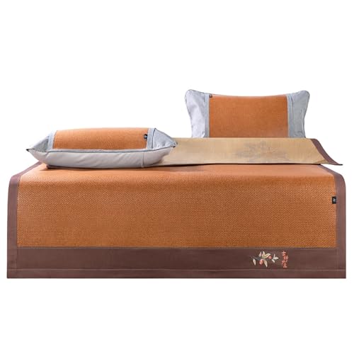 ZBORAVPIX Sommer-Schlafmatte Bett, Sommer-Schlafmatte, 2-seitig faltbar, Bambus, for Bett, mehrere Größen(90CMx195CM) von ZBORAVPIX