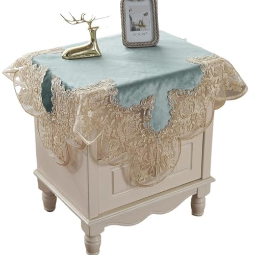 ZBORAVPIX Stickerei Tischläufer, Staubschutzhülle for Klimaanlagen im Schlafzimmer mit Blumenstickerei(Clear,83x83cm) von ZBORAVPIX
