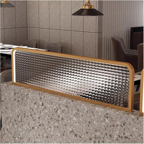 ZBORAVPIX Trennwände für Speiseräume Trennwand, Dekorative Trennwand aus gehärtetem Glas for das Esszimmer, Spice is Tabletop-Trennwand(31.4x17.7in) von ZBORAVPIX