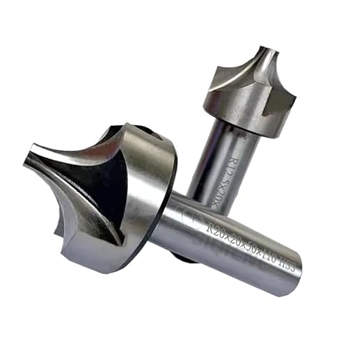 Eckenrundungs-Schaftfräser mit Viertelkreis-Rundradius, Radiusbereich R1–R4, HSS-4-Schneiden-Design, 2 und 4 Zoll Schnittdurchmesser for die Metallbearbeitung(8PCS) von ZBOUMRTG