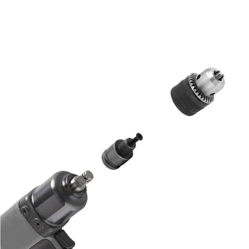 Kompatibel for 3–16 mm 3-Backen-Bohrfutter-Konverter – 1/2-Zoll-20UNF-Gewinde-Schnellwechseladapter mit SDS-Plus-Schaft und 1/4-Zoll-Sechskant-Schlagschrauberschlüssel(Chuck Square Adapter) von ZBOUMRTG