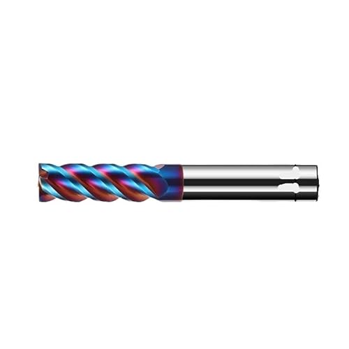 Kompatibel mit 4 Schneiden, 100 mm Länge, HRC65 Hartmetall-Schaftfräser – Wolframstahl-CNC-Schaftfräser for Werkzeugmaschinen(3X4DX50L) von ZBOUMRTG