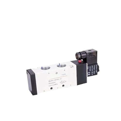 Kompatibel mit AirTAC 4V110-06 4V210-08 4V310-10 4V410-15 – Wegemagnetventile 12 V/24 V/110 V/220 V(4V410-15,AC24V) von ZBOUMRTG
