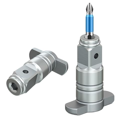 Kompatibel mit – T-Wellen-Multifunktionsadapter: Mehrzweck-Vierkantwellen-Reparaturwerkzeug, Umbauadapter for elektrischen Schraubenschlüssel und Schraubendreher von ZBOUMRTG