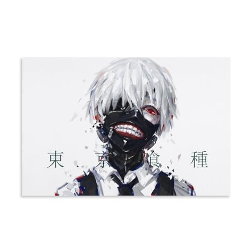ZBSXLBNG Anime Poster Tokyo Ghoul Posters Ken Kaneki Poster Wandkunst Bilddruck Moderne Familienzimmer Dekor 12x18inch(30x45cm) von ZBSXLBNG