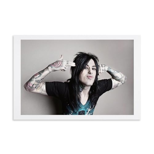 ZBSXLBNG Falling in Reverse Ronnie Radke Poster Dekorative Malerei Leinwand Wandkunst Wohnzimmer Poster Schlafzimmer Malerei 12x18inch(30x45cm) von ZBSXLBNG