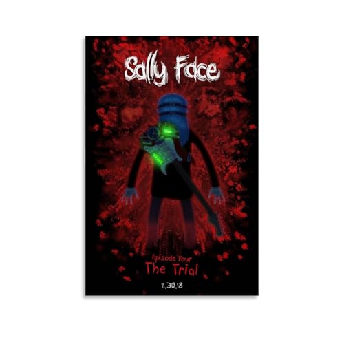 ZBSXLBNG Sally Face Fanart Poster Dekorative Malerei Leinwand Wandkunst Wohnzimmer Poster Schlafzimmer Malerei 12x18inch(30x45cm) von ZBSXLBNG