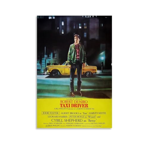 ZBSXLBNG Taxi Driver Movie Wandkunst Bilddruck Moderne Familienzimmer Dekor 24x36inch(60x90cm) von ZBSXLBNG