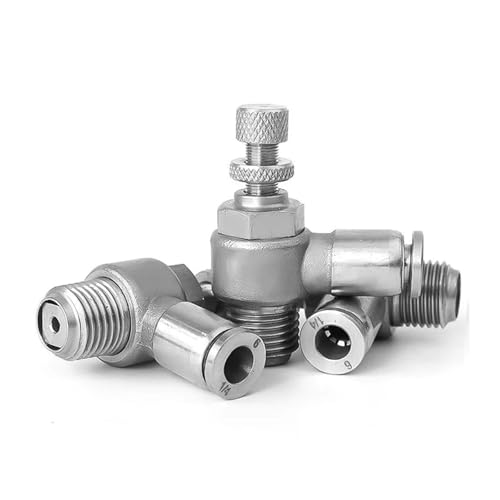 ZBWZXBDJ Drosselklappenventil SL4-M5 SL6-M5 Zylinder Drosselklappenventil 4 6 8 10 12mm kleines Gewindeventil(SL4-01) von ZBWZXBDJ