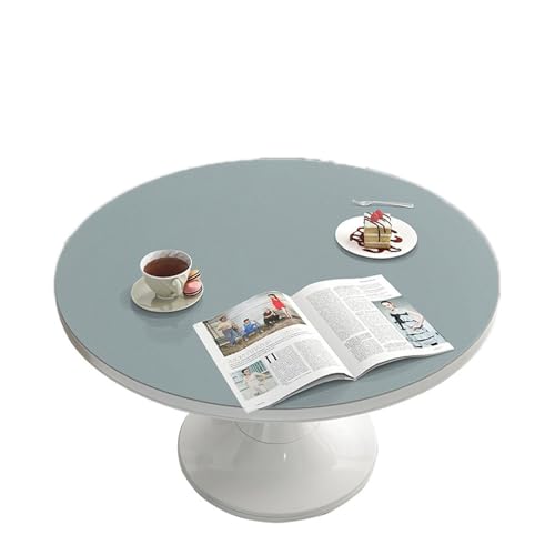 ZBXXSC Tischdecke Outdoor Rund,Kunstleder Tischdecke,tischmatte Aus Wildleder,Pu Leder Wasserdicht und ölbeständig einfarbig Küchentischdecke(D,Round 55cm) von ZBXXSC