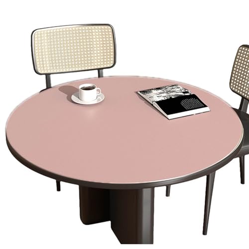 ZBXXSC Tischdecke Outdoor Rund,Kunstleder Tischdecke,tischmatte Aus Wildleder,Wendetischdecke Aus Leder,Dicke 2 Mm,Abwischbar Tischdecke(F,110cm Round) von ZBXXSC