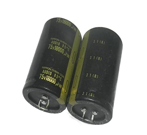 Kondensatoren 2 Stück/10 Stück Audiofilter-Elektrolytkondensator, 75V18000UF 40x65mm (Size : One Size) von ZBYMSHMO