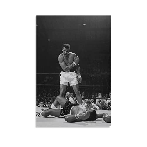 ZBYYFC Leinwand Wandkunst Malerei 40 * 60cm Senza Cornice Muhammad Ali-knockout Sonny ListonDipinto decorativo retrò vintage per la decorazione del soggiorno della camera da letto di casa ZBYYFC Leinwand Wandkunst Malerei 40 * 60cm Senza Cornice Muhammad Ali-knockout Sonny ListonDipinto decorativo retrò vintage per la decorazione del soggiorno della camera da letto di casa von ZBYYFC