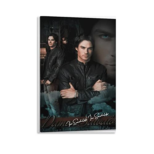 ZBYYFC Leinwand Wandkunst Malerei 60 * 80cm Senza Cornice Ian Somerhalder Ian Somerhalder Poster Decorazione Soggiorno Camera da letto Pittura von ZBYYFC