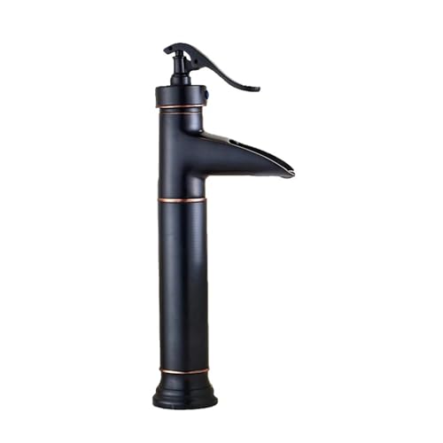 Antike Becken Wasserhähne Schwarzer Bronze Wasserfall Wasserhahn Bambus Waschbecken Zapfhack Antike Becken Wasserhähne Schwarzer Bronze Wasserfall Wasserhahn Bambus Waschbecken Zapfhack von ZCCZJS