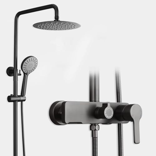 Duschkopf Niederschlag Duschkopf und Schlauch Set Messing Verstellbare Höhe mit Handdusche Eingriff Duschen für Badezimmer Mixer Chrome Dusch UI Duschkopf Niederschlag Duschkopf und Schlauch Set Messing Verstellbare Höhe mit Handdusche Eingriff Duschen für Badezimmer Mixer Chrome Dusch UI von ZCCZJS